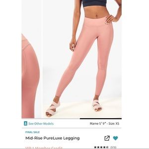 Fabletics Mid-Rise PureLuxe Legging
